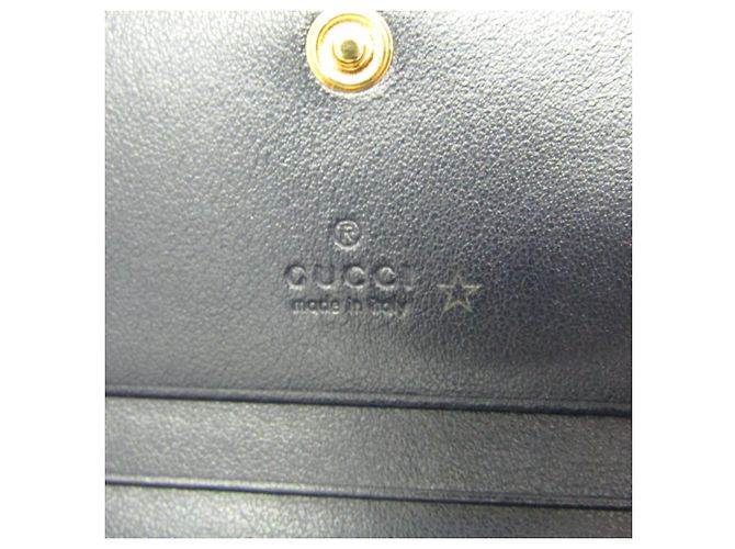 Mini billetera Gucci Horsebit 1955 Negro Beige - vista 9