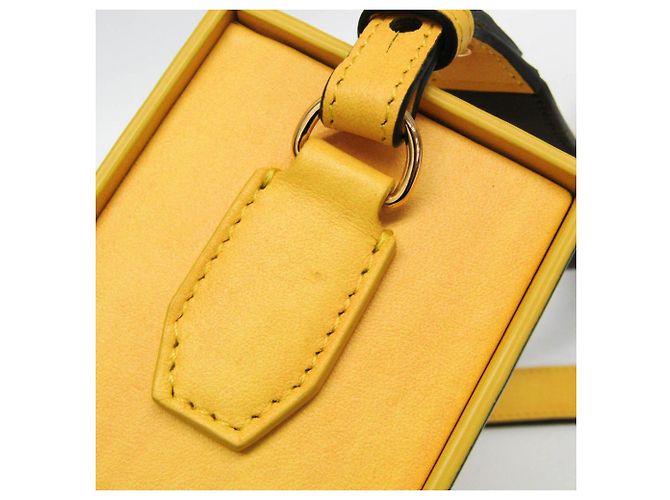 Borsa a spalla in pelle donna Fendi Box 7VA519 Giallo - vista 6