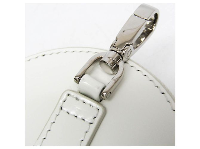 Monedero de cuero esmaltado SPAZZOLATO de Prada Blanco - vista 10