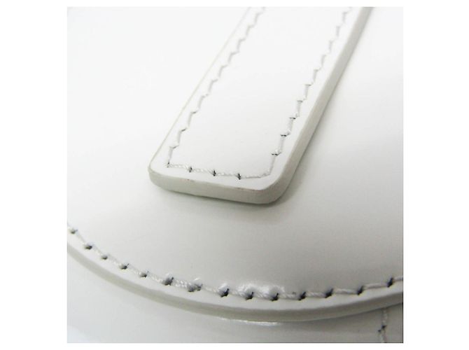 Monedero de cuero esmaltado SPAZZOLATO de Prada Blanco - vista 11