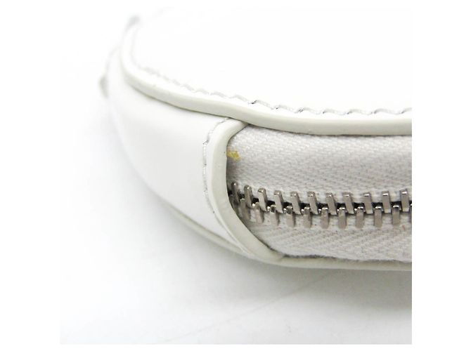 Monedero de cuero esmaltado SPAZZOLATO de Prada Blanco - vista 6