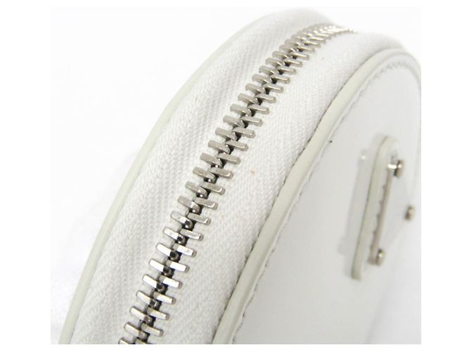 Monedero de cuero esmaltado SPAZZOLATO de Prada Blanco - vista 9