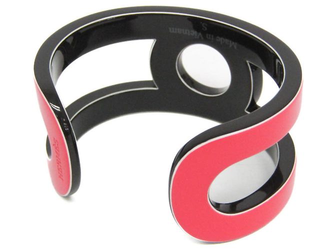 Bracciale in Lacca e Legno Variation Hermès Marrone Rosa - vista 3
