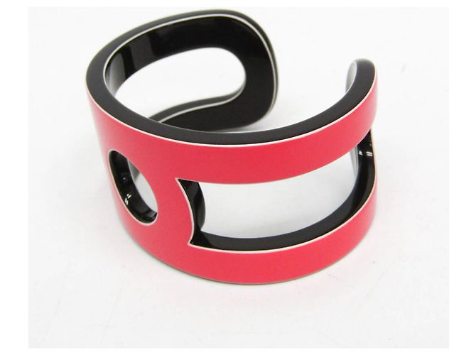 Bracciale in Lacca e Legno Variation Hermès Marrone Rosa - vista 4