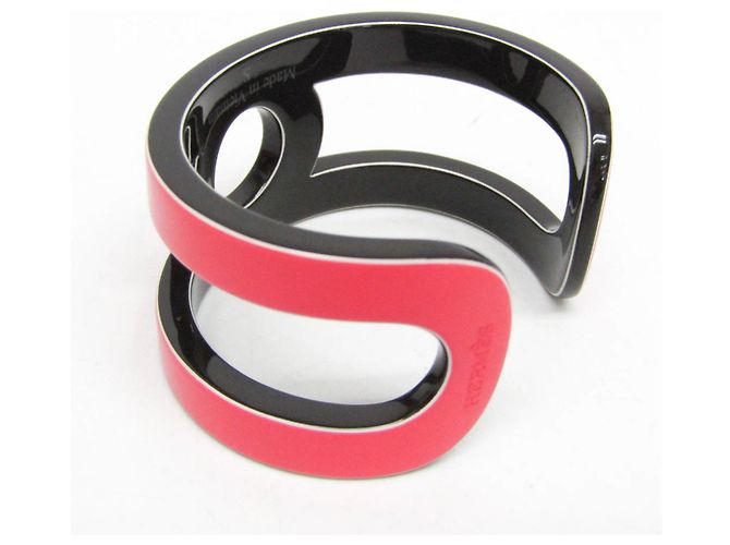 Bracciale in Lacca e Legno Variation Hermès Marrone Rosa - vista 5
