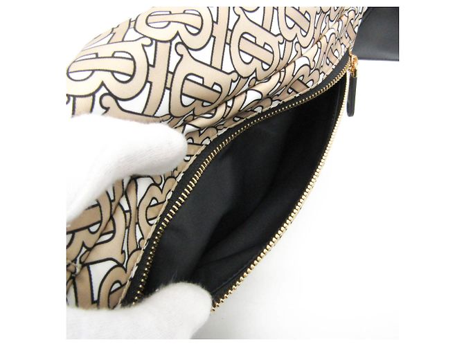 Marsupio/borsa a tracolla Burberry TB Monogram Nero Beige - vista 11