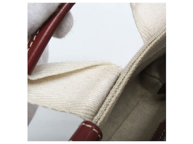 Bolso de Hombro Chloé Woody Mini Beige Claro - vista 10