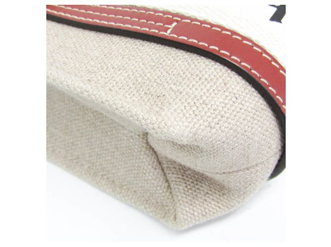 Bolso de Hombro Chloé Woody Mini Beige Claro - vista 4