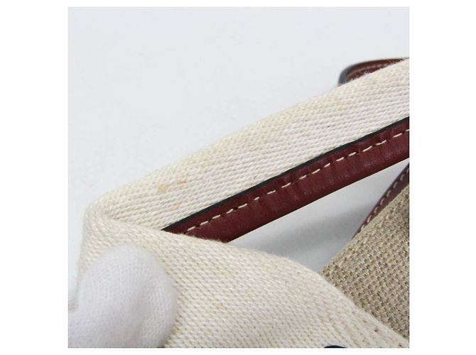 Bolso de Hombro Chloé Woody Mini Beige Claro - vista 6