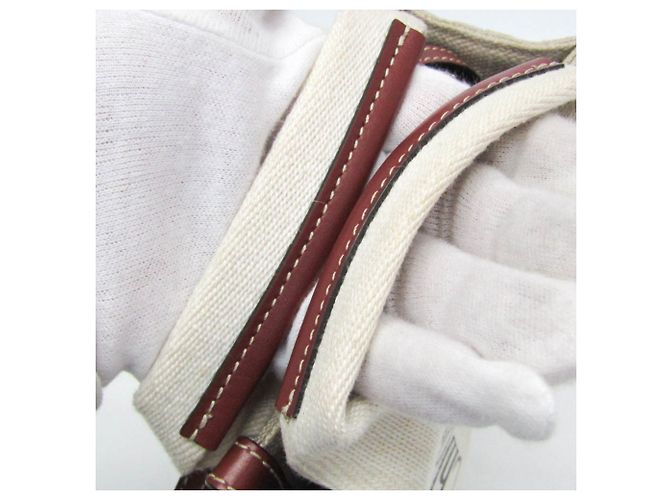 Bolso de Hombro Chloé Woody Mini Beige Claro - vista 9