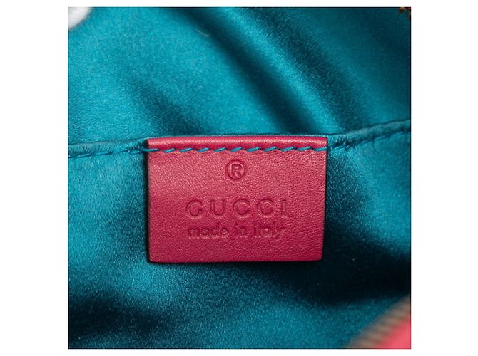 Borsa a tracolla trapuntata Gucci GG Marmont Rosa - vista 5