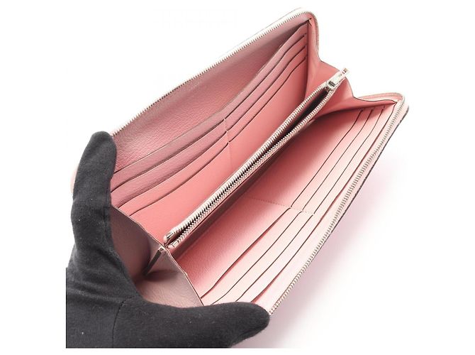 Carteira redonda longa Azap Hermès Rosa - vista 3