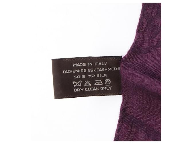 Stola in seta e cashmere New Libris Hermès Porpora - vista 3
