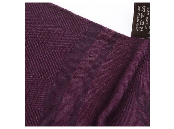 Stola in seta e cashmere New Libris Hermès Porpora - vista 4