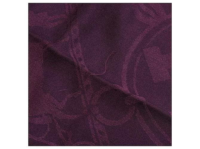 Stola in seta e cashmere New Libris Hermès Porpora - vista 5