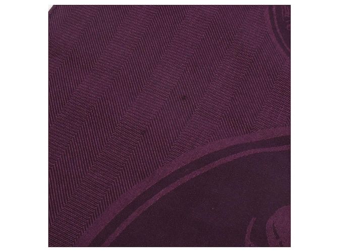 Stola in seta e cashmere New Libris Hermès Porpora - vista 7