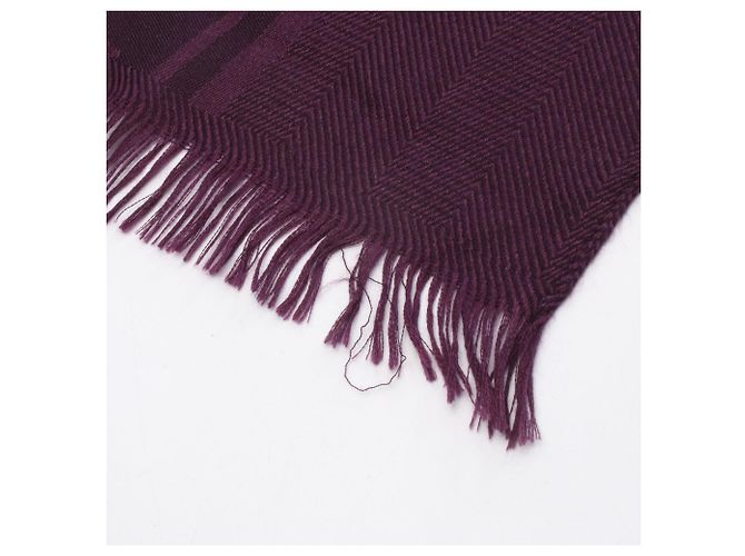 Stola in seta e cashmere New Libris Hermès Porpora - vista 8