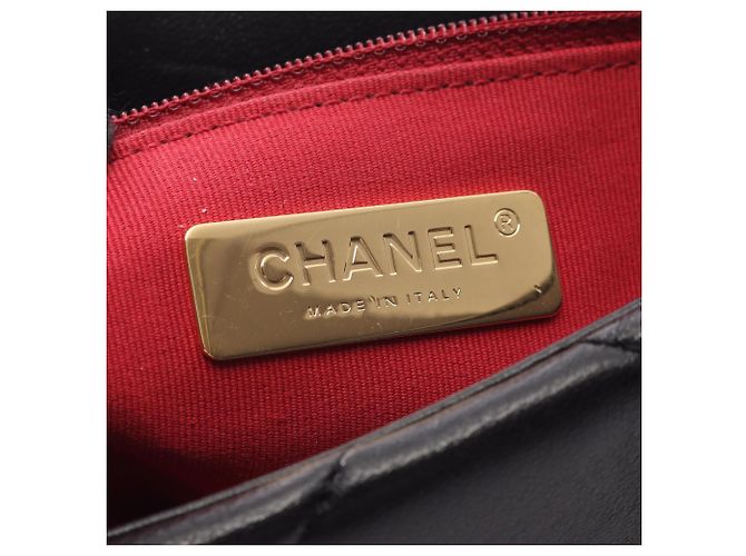 Borsa a spalla matelassé Chanel 19 Disneuf Nero - vista 4