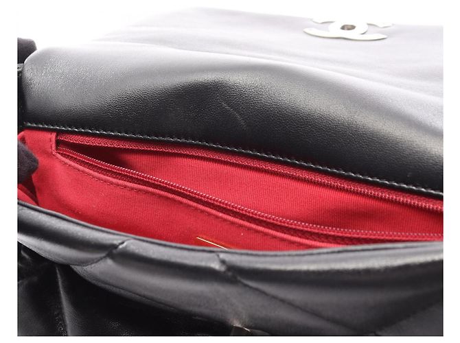 Borsa a spalla matelassé Chanel 19 Disneuf Nero - vista 6
