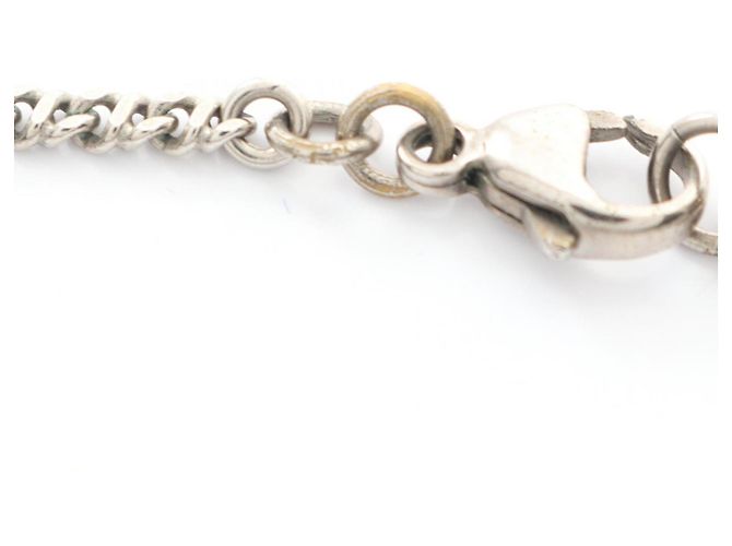 Collar Chanel con strass y perlas artificiales Blanco Dorado - vista 9