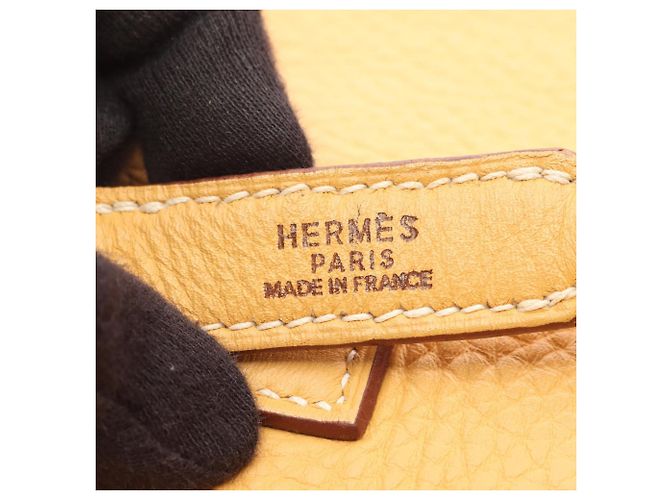 Borsa a Spalla Hermès Trim 35 Giallo - vista 4