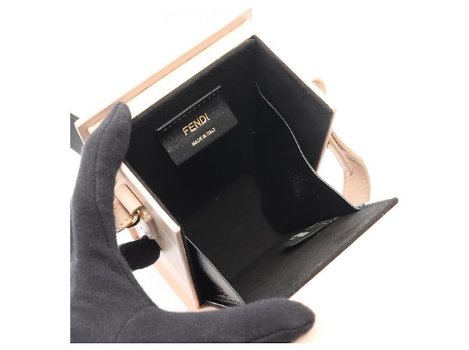 Borsa a Spalla Fendi Box Rosa - vista 3