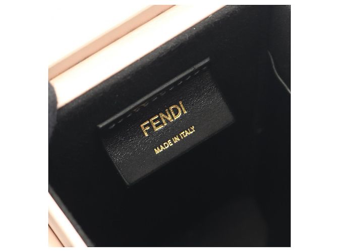 Borsa a Spalla Fendi Box Rosa - vista 4
