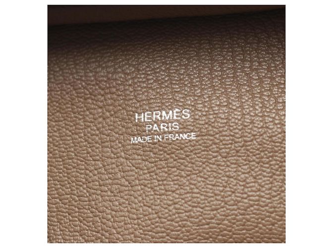 Hermès Borsa Hermes Omnibus PM in grigio Etoupe Marrone Taupe - vista 4