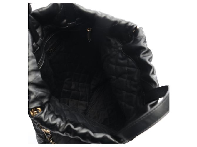 Chanel 22 Große Leder-Rucksack Schwarz - Ansicht 3