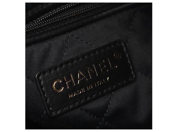 Chanel 22 Große Leder-Rucksack Schwarz - Ansicht 4