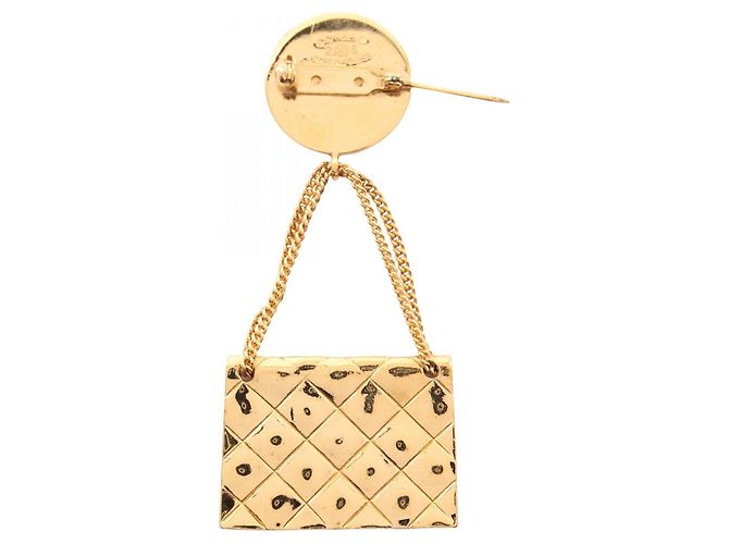 Spilla placcata in oro Chanel Coco Mark D'oro - vista 2