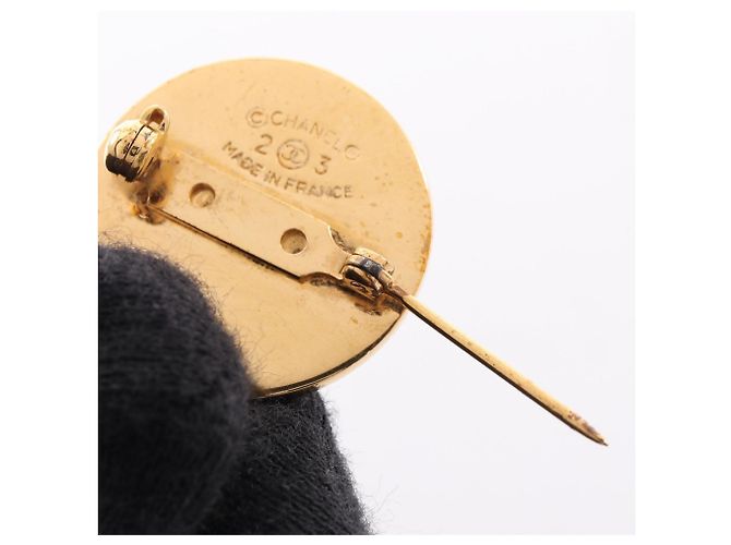 Spilla placcata in oro Chanel Coco Mark D'oro - vista 7