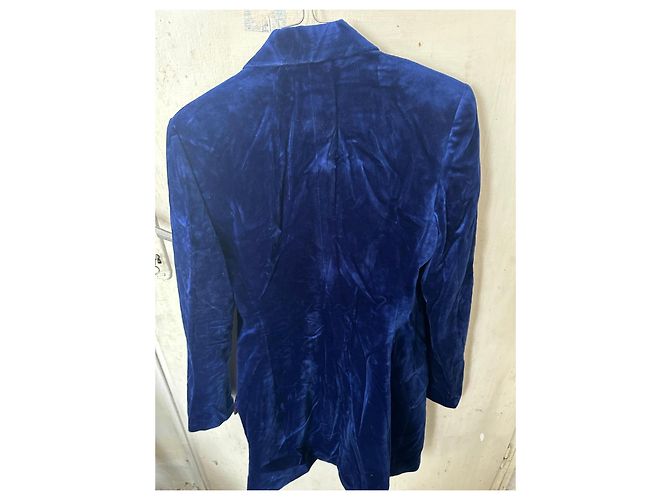 Tommy Hilfiger Marineblazer aus Samt Blau - Ansicht 7
