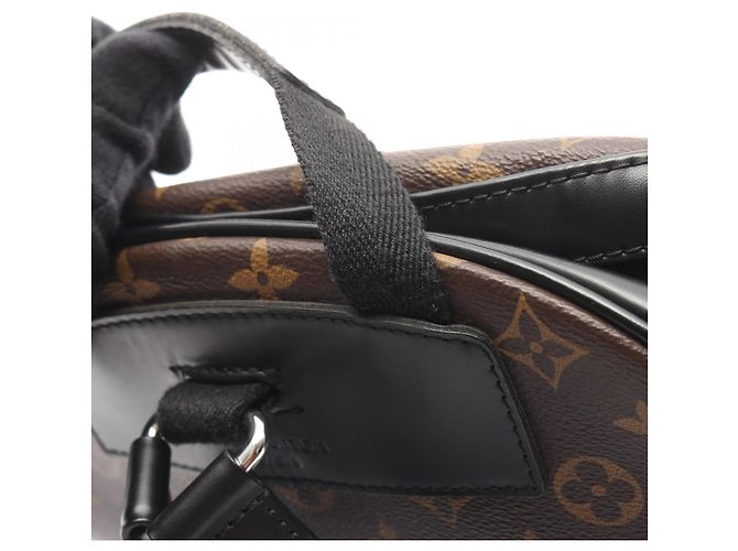 Zaino Josh Louis Vuitton Marrone Nero - vista 10