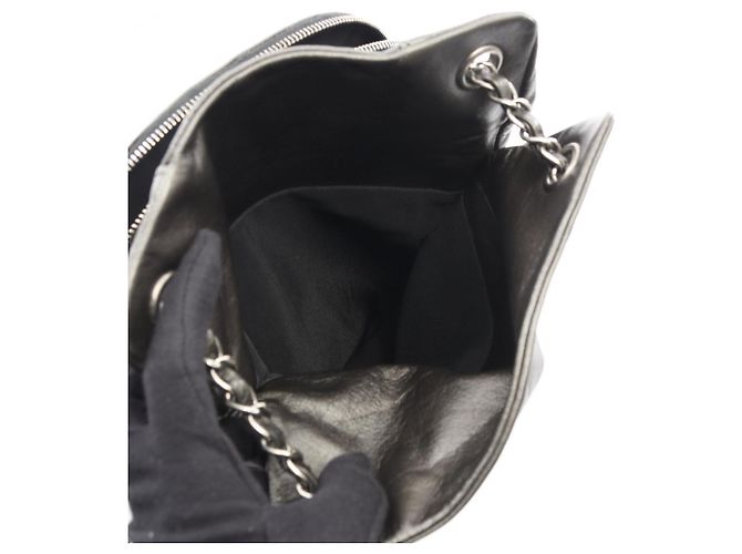 Timeless Chanel Matelasse Backpack in Gray Calfskin Brown - view 4