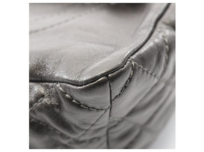 Timeless Chanel Matelasse Backpack in Gray Calfskin Brown - view 7