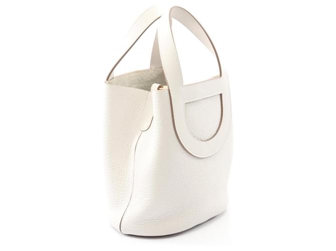 Borsa Hermès In the Loop 18 Bianco - vista 2