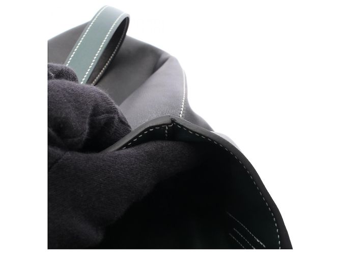 Borsa tote Hermès Neo Double Sens 35 Nero Verde - vista 7