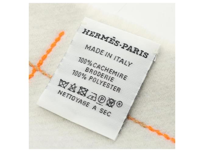 Sciarpa in cashmere Berline Clan Blode di Hermès Marrone Blu Multicolore - vista 2