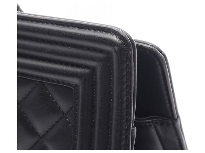 Chanel Boy große matelassierte Tote-Tasche Schwarz - Ansicht 7