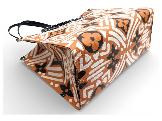 NUOVO BORSO A MANO LOUIS VUITTON ONTHEGO GM TOILE MONOGRAM CRAFTY M45359 Arancione - vista 5