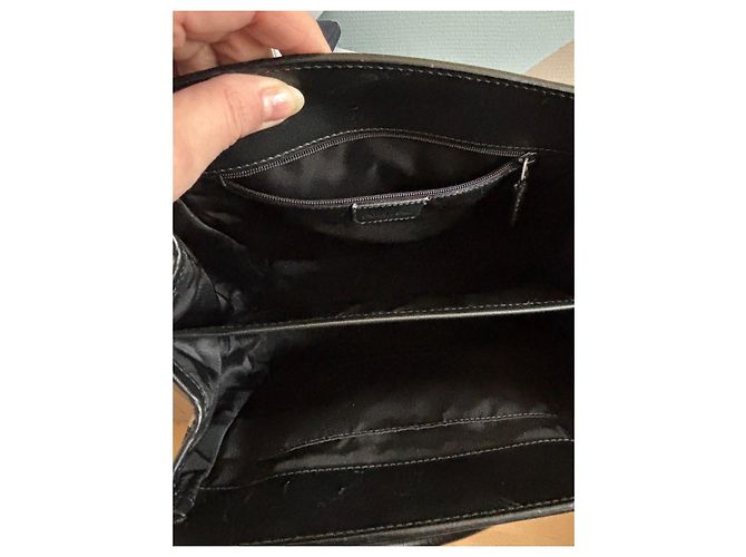 Borsa Dior Trotter in tela monogrammata e pelle nera Nero Bianco - vista 7