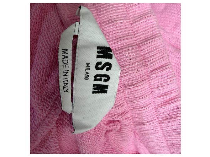 Pantalones de chándal rosa con estampado de logo MSGM Castaño - vista 4