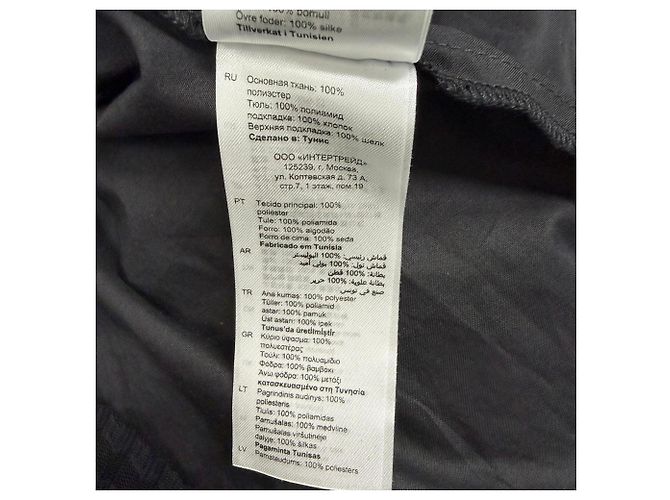Sandro Charlene Plissierte Spitzen-Midikleid aus schwarzem Polyester - Ansicht 6