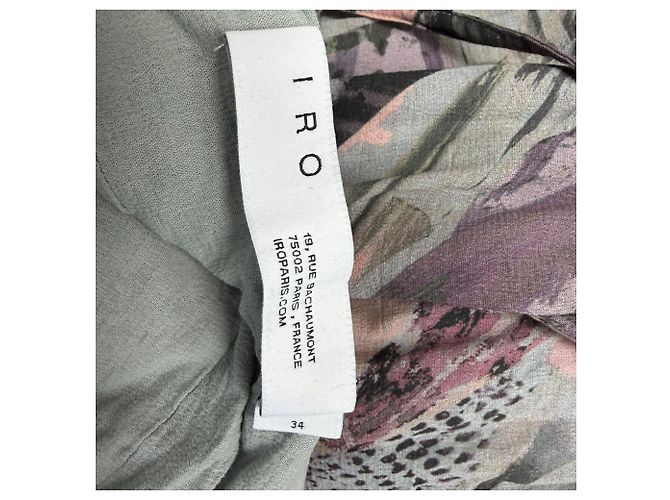 Abito maxi senza schiena stampato Iro Mauge in cotone multicolore - vista 4