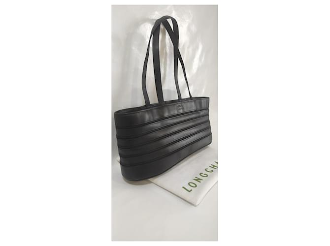 Bellissima borsa Longchamp modello Zigzag, nuova Nero - vista 19