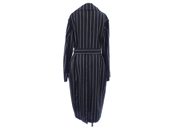 Cappotto a righe Mackintosh Nero - vista 2