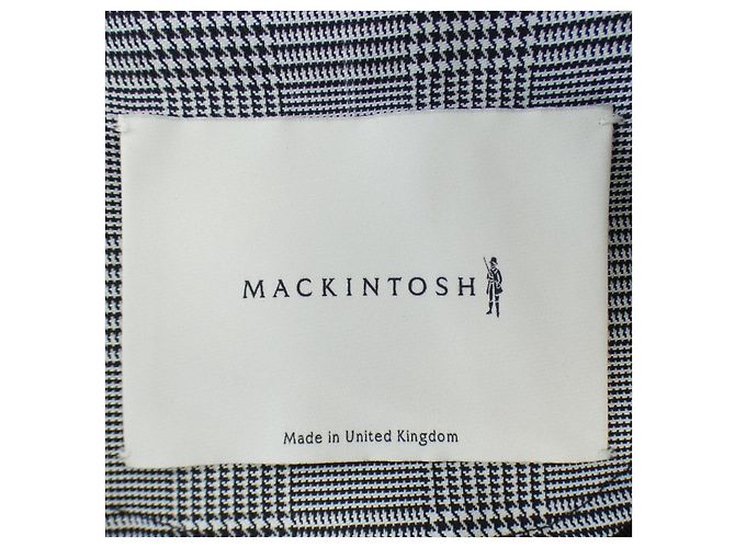 Cappotto a righe Mackintosh Nero - vista 3