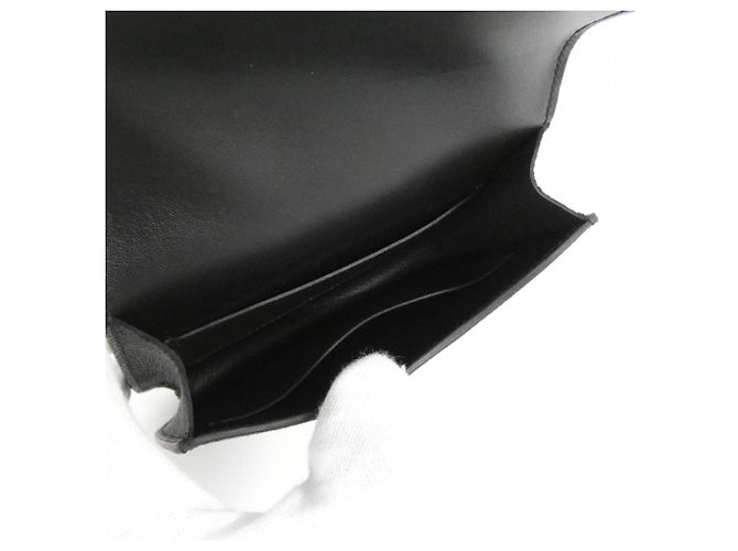 Billetera bi-fold slim Hermès Constance Negro - vista 5