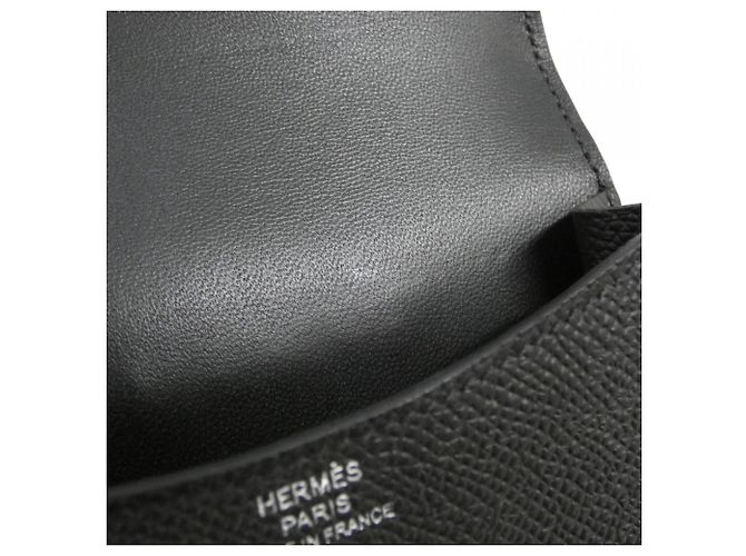 Billetera bi-fold slim Hermès Constance Negro - vista 6
